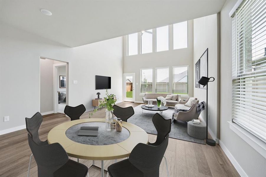 Furnished interior view inside a new home in Eastridge, McKinney (Image 12). Furnished interior view inside a new home in Eastridge, McKinney (Image 12).