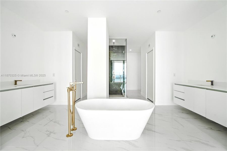 Furnished interior view inside a new home in Aria Reserve, Miami (Image 8).