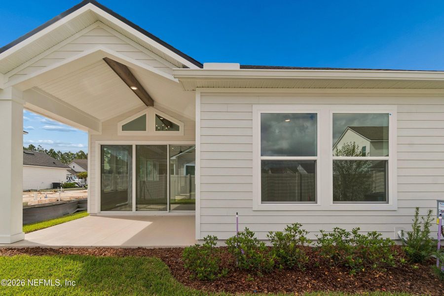 Exterior details and patio area of a home in Seabrook Village 40' Front Entry, Ponte Vedra (Image 3).
