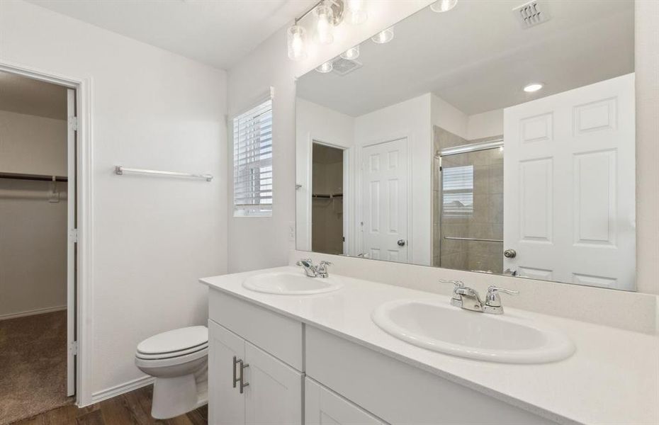 Spacious secondary bathroom *real home pictured