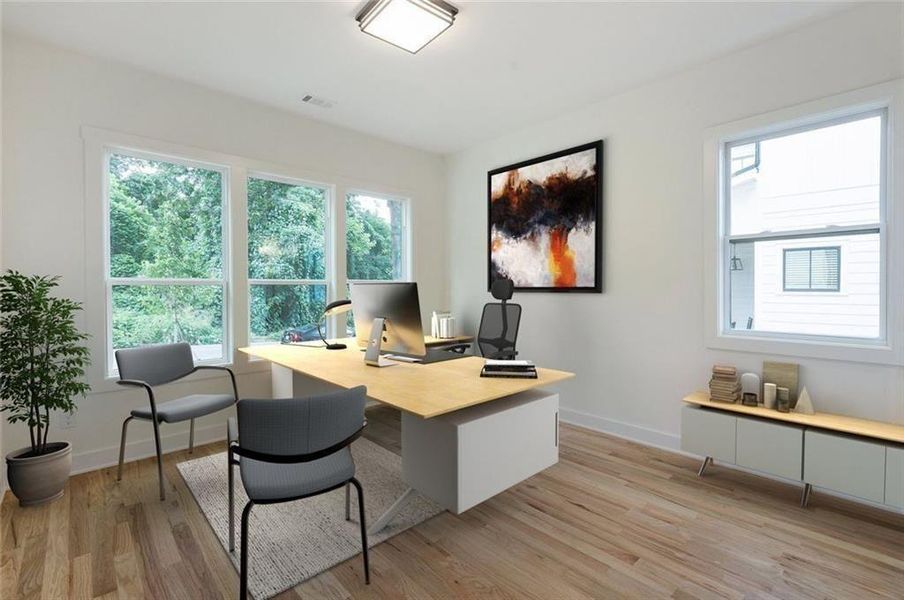 Furnished interior view inside a new home in , Avondale Estates (Image 13). Furnished interior view inside a new home in , Avondale Estates (Image 13).
