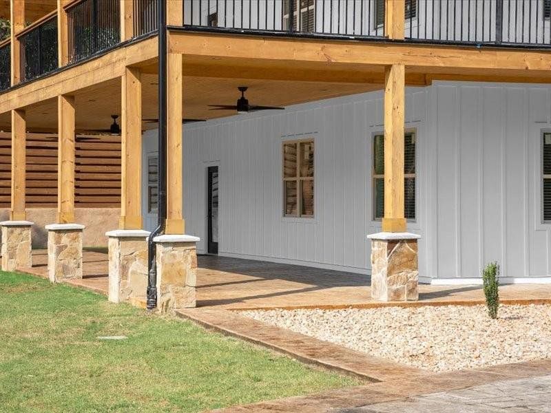 Exterior details and patio area of a home in , Dahlonega (Image 60).