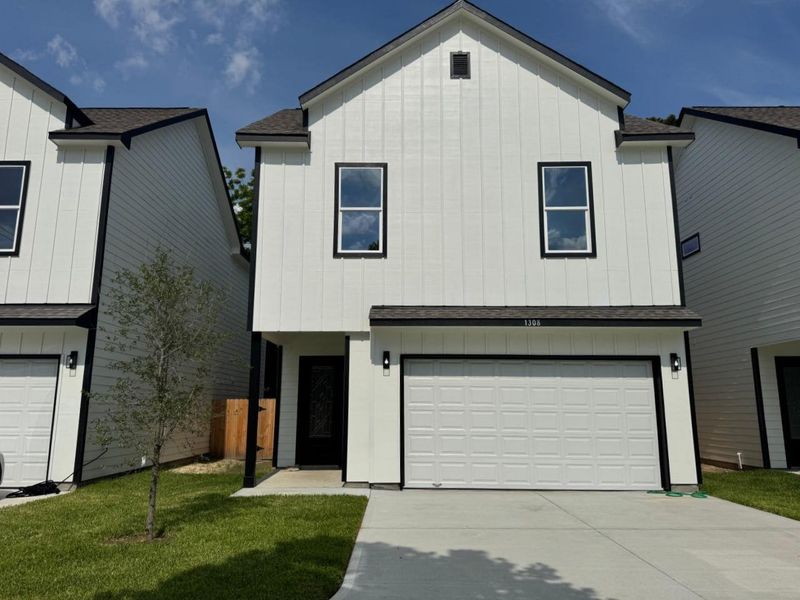 Front exterior of a new home in , Houston, TX, highlighting curb appeal (Image 2). Front exterior of a new home in , Houston, TX, highlighting curb appeal (Image 2).