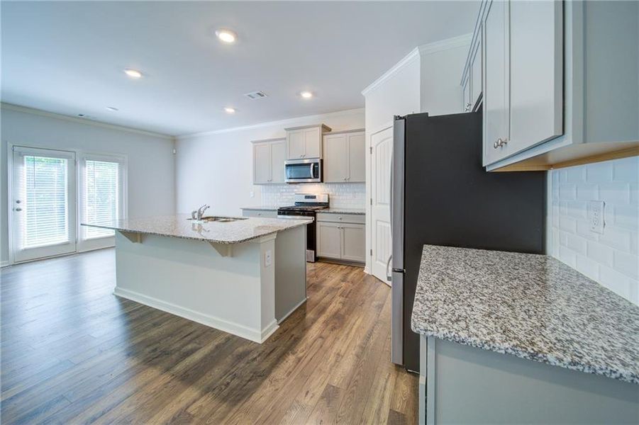 Furnished interior view inside a new home in , Powder Springs (Image 9).