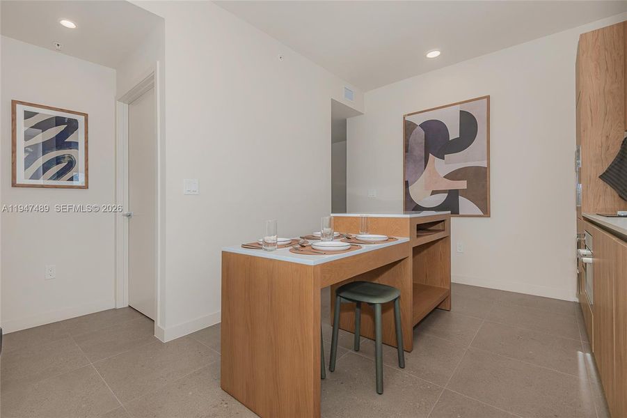 Furnished interior view inside a new home in , Miami (Image 24).