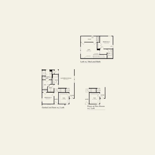 2D floor plan layout for the Compass by Del Webb in Del Webb Carolina Ridge, Midland, NC (Image 5).