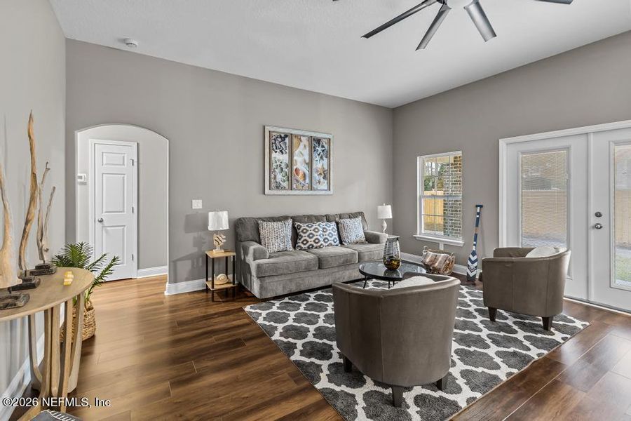 Furnished interior view inside a new home in , Callahan (Image 39).
