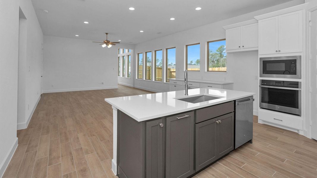 Furnished interior view inside a new home in The Woodlands Hills, Willis (Image 4).