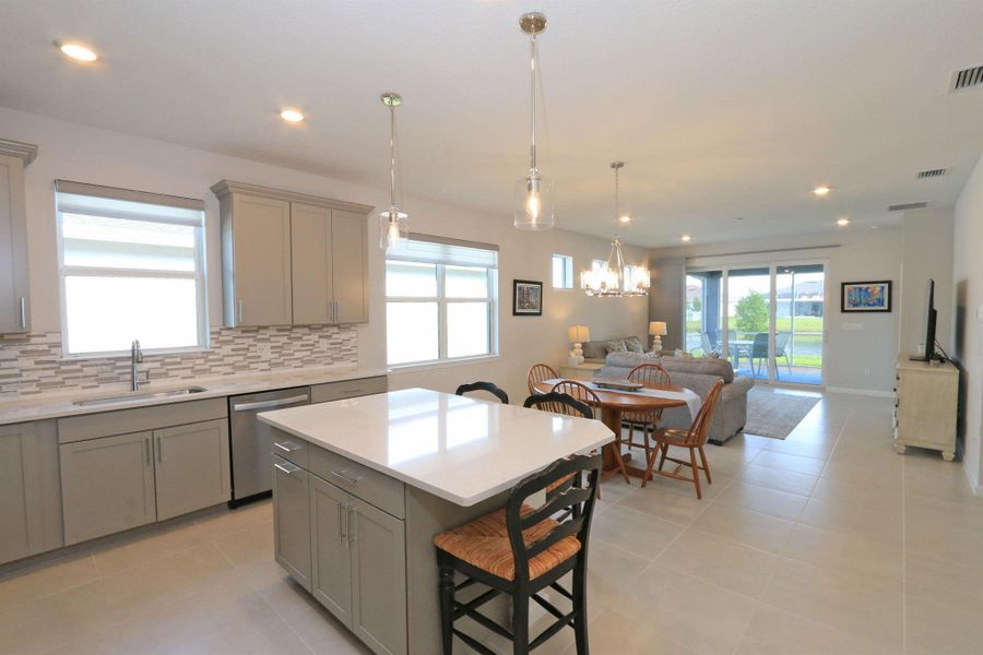Furnished interior view inside a new home in Del Webb Tradition, Port St. Lucie (Image 19).