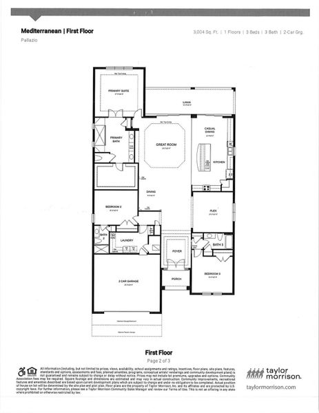 2D floor plan layout of this home in , Port St. Lucie, FL (Image 3).