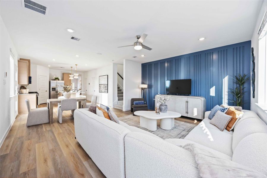 Furnished interior view inside a new home in Wheatley Oaks, Houston (Image 10).
