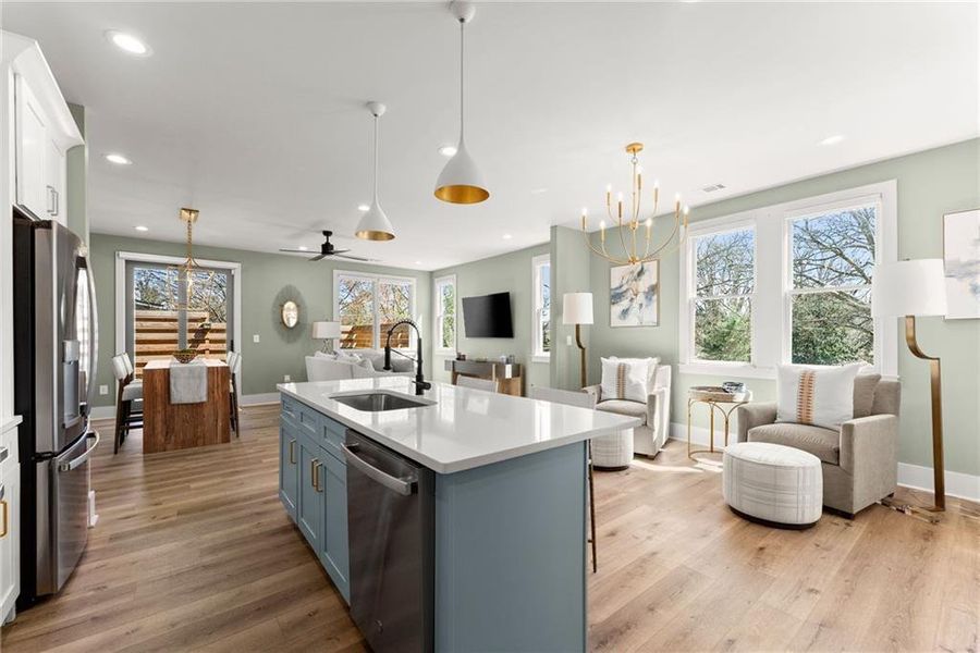 Furnished interior view inside a new home in , Gainesville (Image 15).
