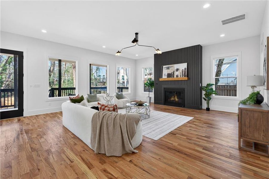 Furnished interior view inside a new home in , Atlanta (Image 41).