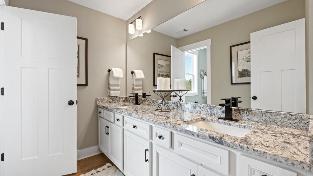 Representative furnished interior of a home built from the Finley by DRB Homes in Foxbank, Gray Court (Image 27).