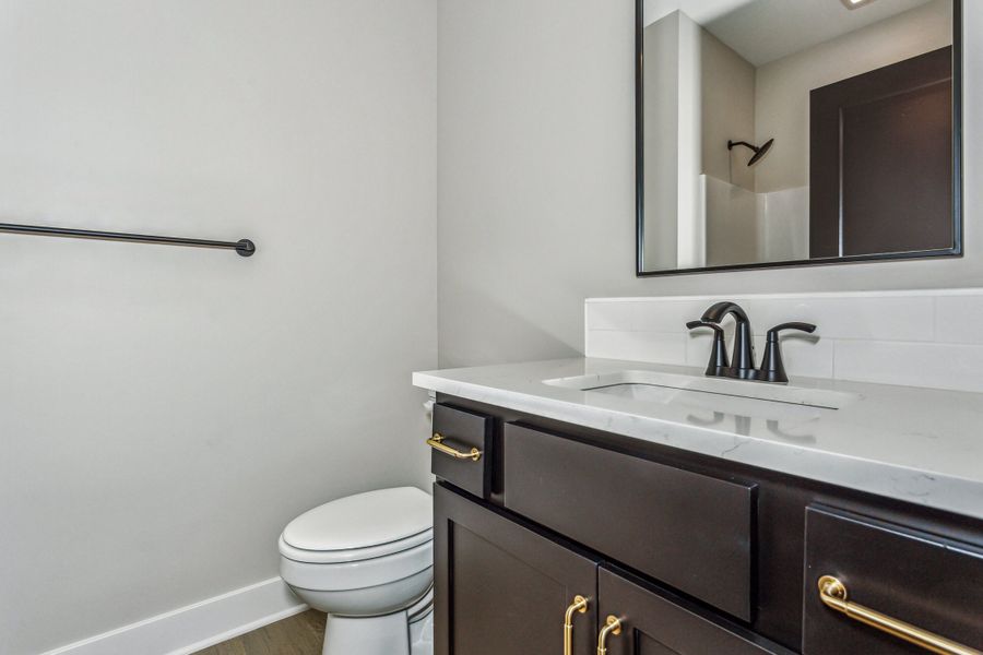 Close-up of interior finishes inside a home in The Courtyards at Jacobs Farm, Wichita (Image 10).