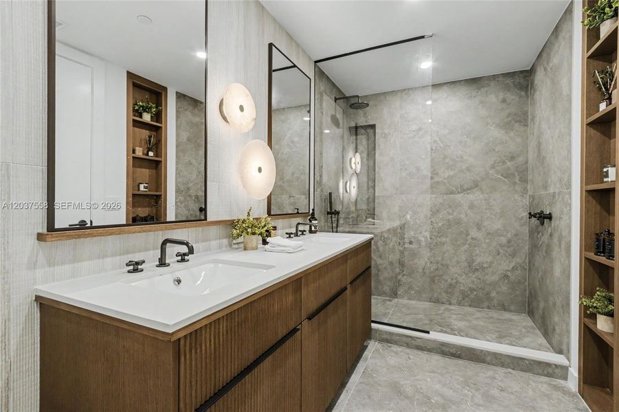 Furnished interior view inside a new home in 2200 Brickell, Miami (Image 9). Furnished interior view inside a new home in 2200 Brickell, Miami (Image 9).