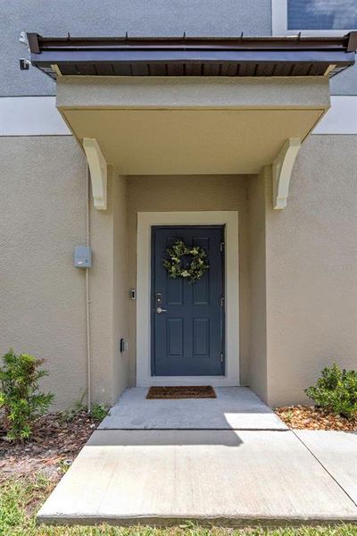 Front exterior of a new home in , Land O' Lakes, FL, highlighting curb appeal (Image 29).