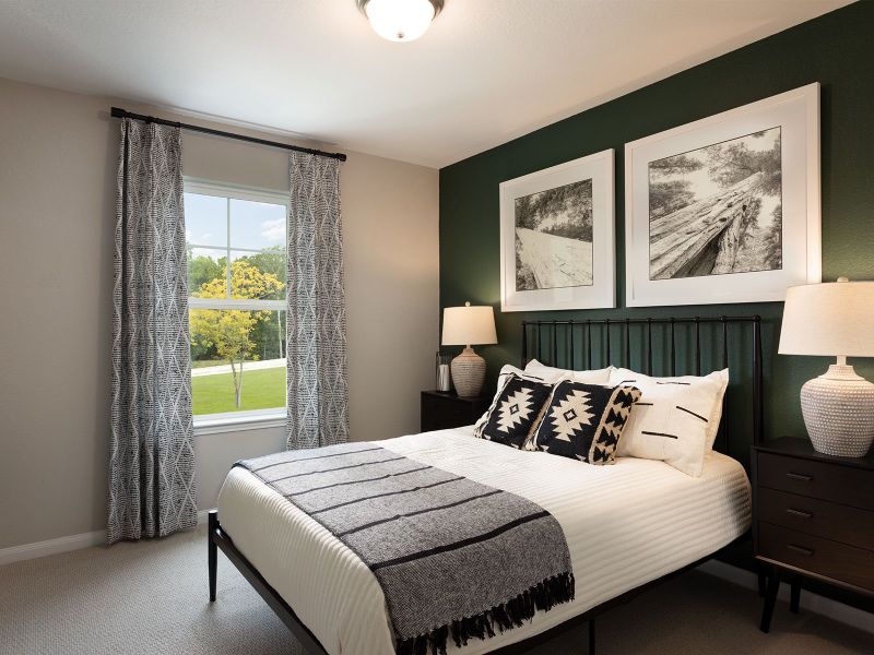 Furnished interior view inside a new home in Pine Lake Cove - Classic Series, Montgomery (Image 9).