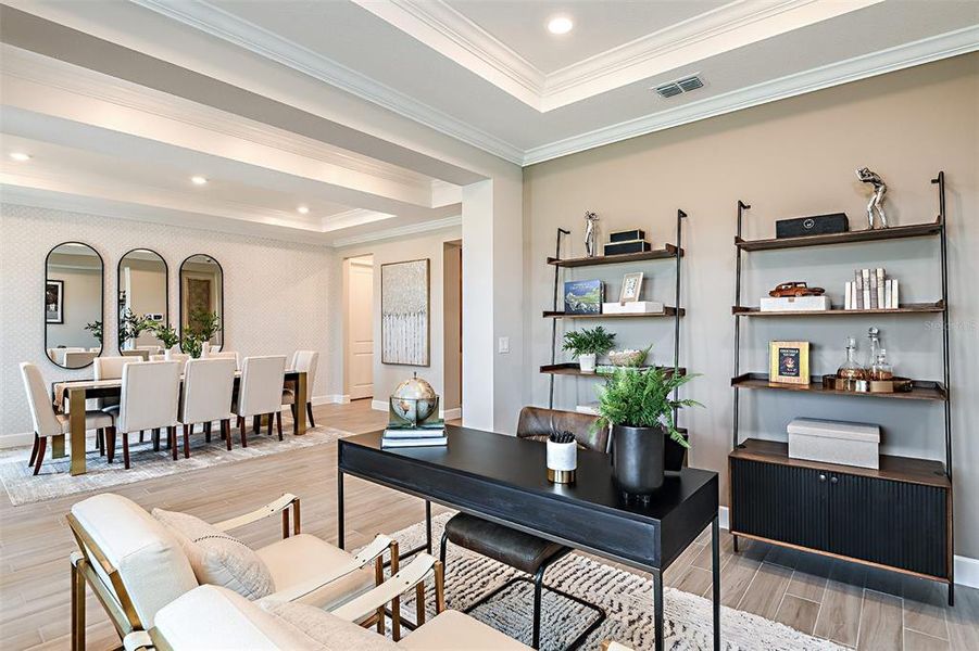 Furnished interior view inside a new home in Lochside, Mount Dora (Image 21). Furnished interior view inside a new home in Lochside, Mount Dora (Image 21).