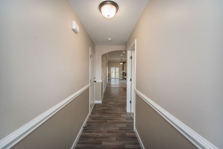 Representative unfurnished interior of a home built from the Inman by Enchanted Homes in Hampshire Heights, Moore (Image 18).
