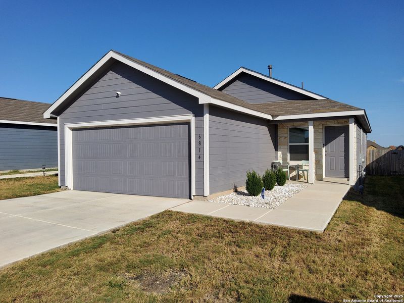 Front exterior of a new home in , Converse, TX, highlighting curb appeal (Image 1). Front exterior of a new home in , Converse, TX, highlighting curb appeal (Image 1).