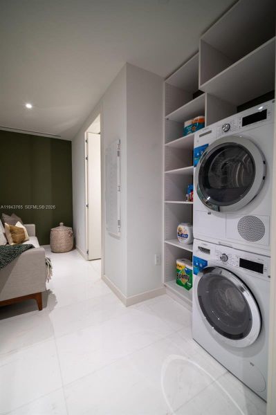 Furnished interior view inside a new home in , Miami (Image 36).