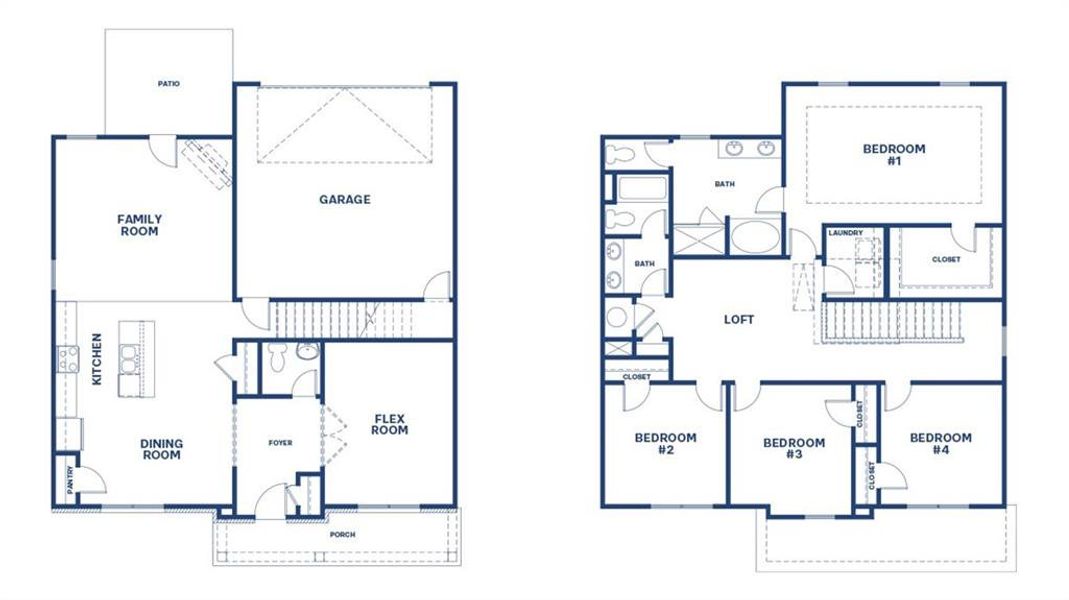 2D floor plan layout of this home in Westland, Bogart, GA (Image 2). 2D floor plan layout of this home in Westland, Bogart, GA (Image 2).