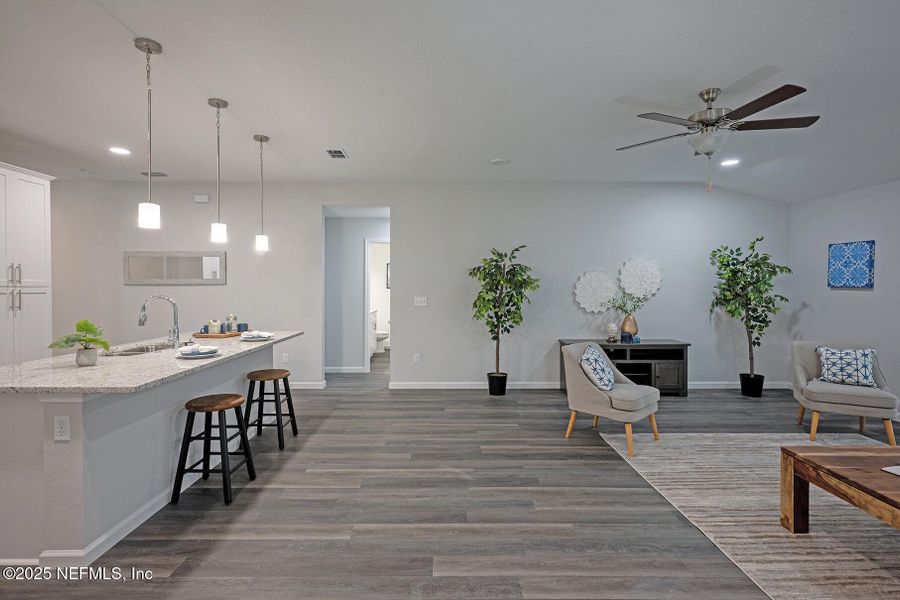 Furnished interior view inside a new home in , Jacksonville (Image 32).