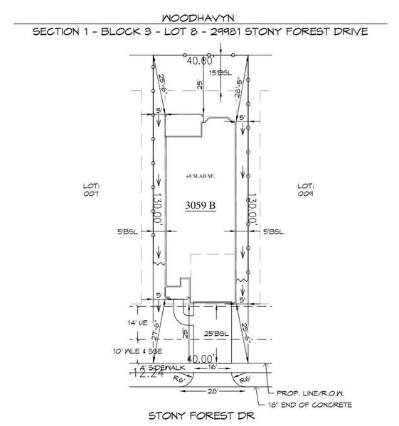 2D floor plan layout of this home in Woodhavyn 40', Magnolia, TX (Image 4).