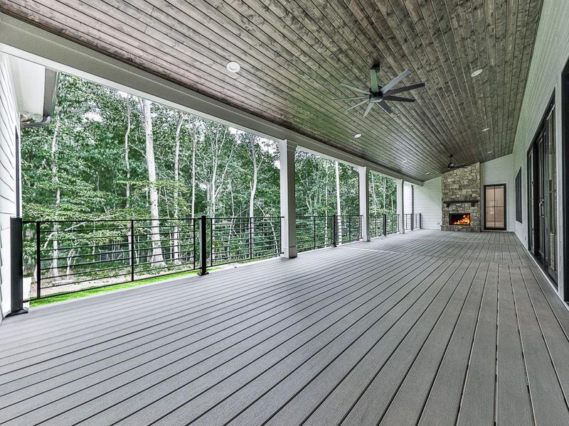 Exterior details and patio area of a home in , Ball Ground (Image 38).