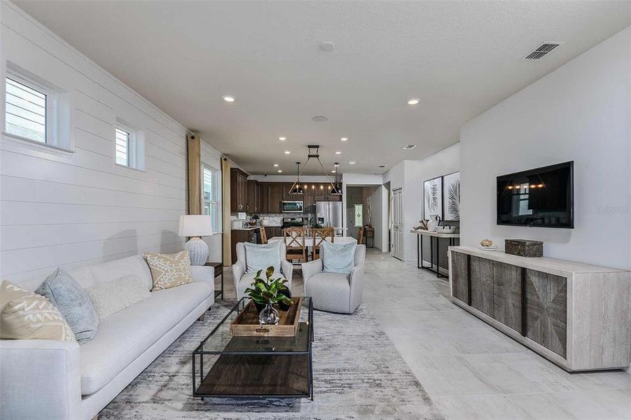 Furnished interior view inside a new home in Del Webb Sunbridge, St. Cloud (Image 11).