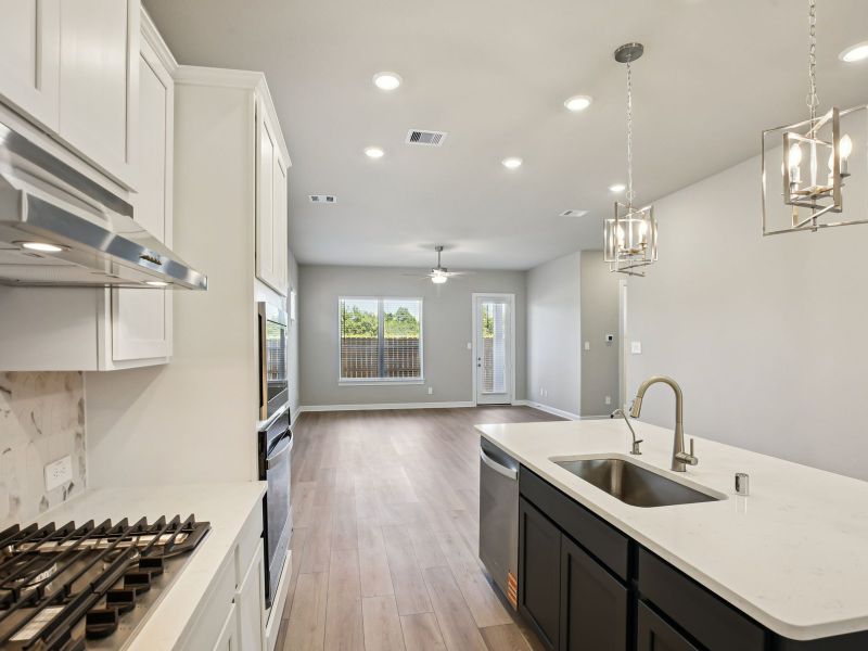 Furnished interior view inside a new home in Kemah Crossing - Luxe Series, Kemah (Image 4). Furnished interior view inside a new home in Kemah Crossing - Luxe Series, Kemah (Image 4).