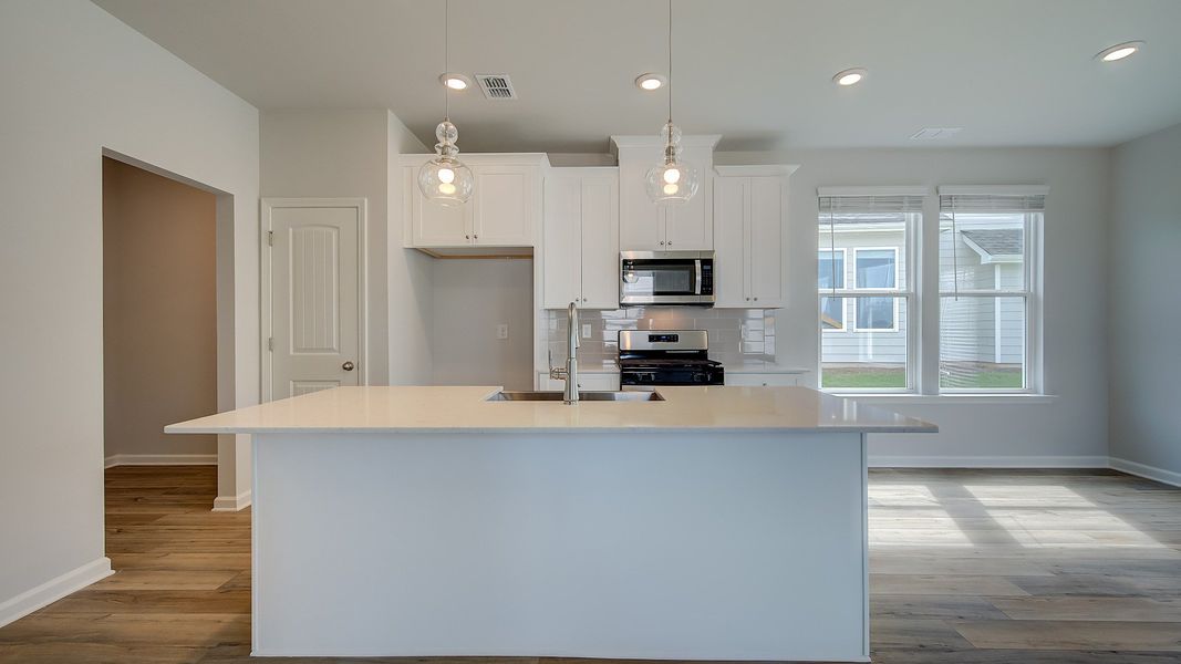 Representative furnished interior of a home built from the Kelsey by DRB Homes in Abbotts Crossing, Conyers (Image 6).