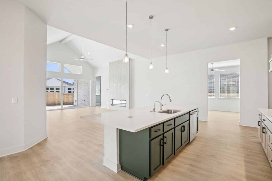 Furnished interior view inside a new home in Sunfield, Buda (Image 8).