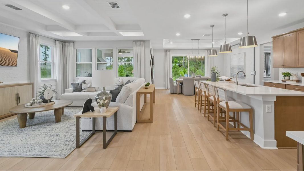 Furnished interior view inside a new home in Ardisia Park, New Smyrna Beach (Image 14).