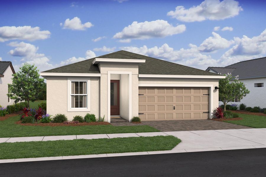Front exterior of a new home in , Fort Pierce, FL, highlighting curb appeal (Image 1). Front exterior of a new home in , Fort Pierce, FL, highlighting curb appeal (Image 1).