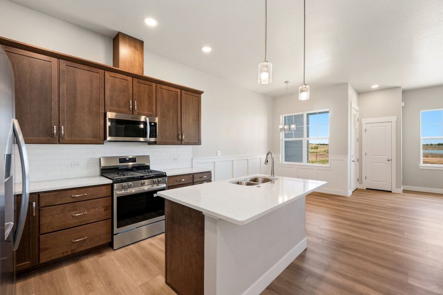 Furnished interior view inside a new home in The Lakes at Centerra, Loveland (Image 5).