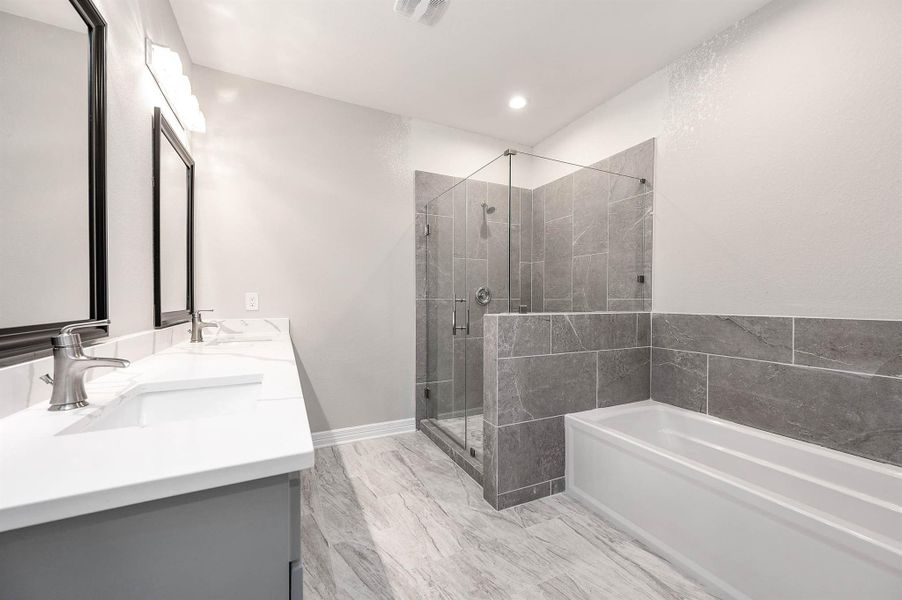 Furnished interior view inside a new home in , Galveston (Image 18). Furnished interior view inside a new home in , Galveston (Image 18).