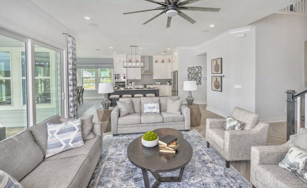 Furnished interior view inside a new home in Middlebourne, St. Johns (Image 10).