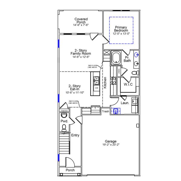 2D floor plan layout of this home in Ovation at Sweetbrier, Durham, NC (Image 3). 2D floor plan layout of this home in Ovation at Sweetbrier, Durham, NC (Image 3).