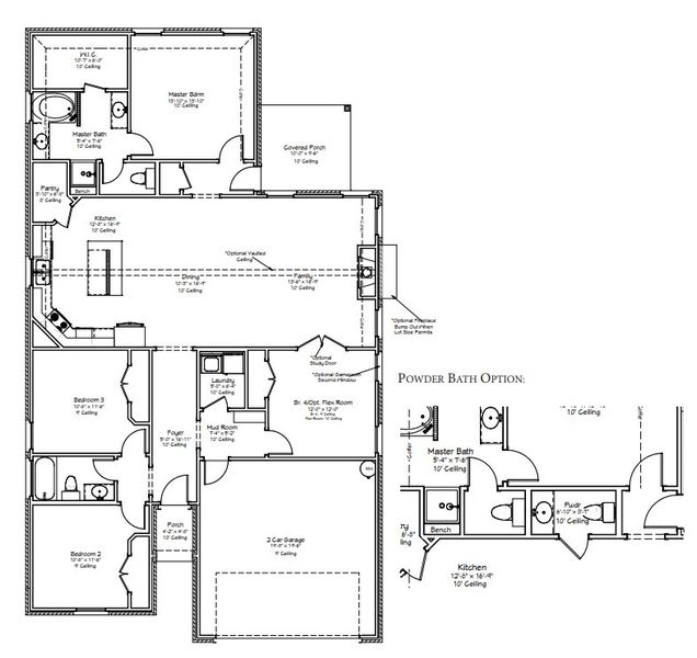 2D floor plan layout for the The Poppy by Avonley Homes in Austin's Colony, Bryan, TX (Image 4). 2D floor plan layout for the The Poppy by Avonley Homes in Austin's Colony, Bryan, TX (Image 4).