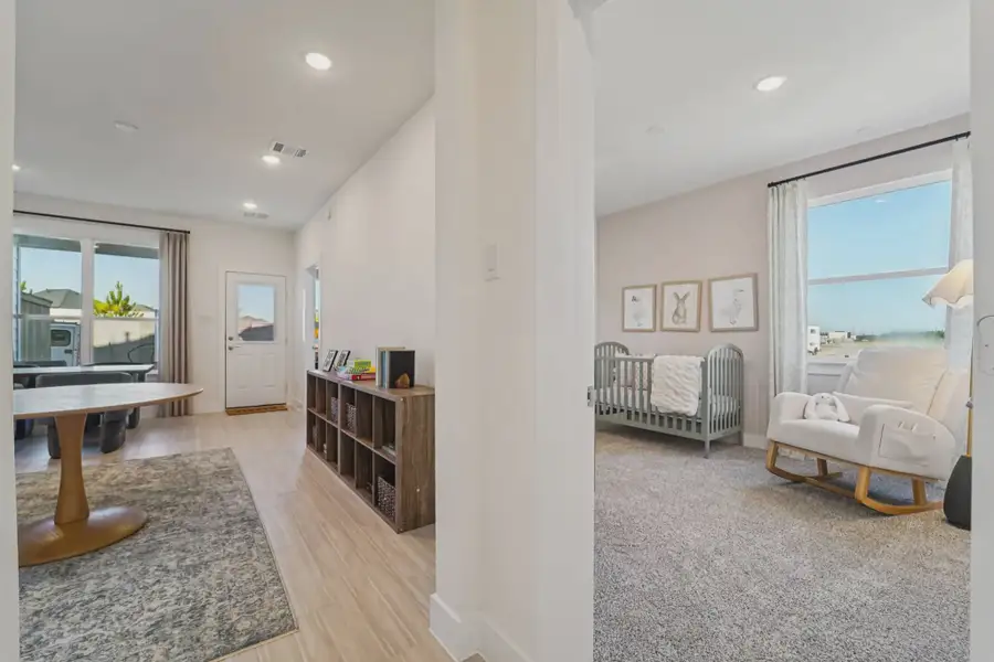 Representative furnished interior of a home built from the Margaux by Chesmar Homes in Bridgeland Chateau, Cypress (Image 33).