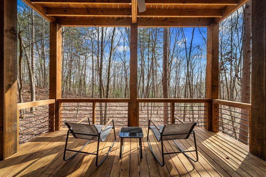 Exterior details and patio area of a home in , Morganton (Image 40).