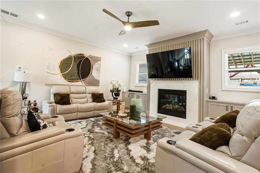 Furnished interior view inside a new home in , Marietta (Image 35).