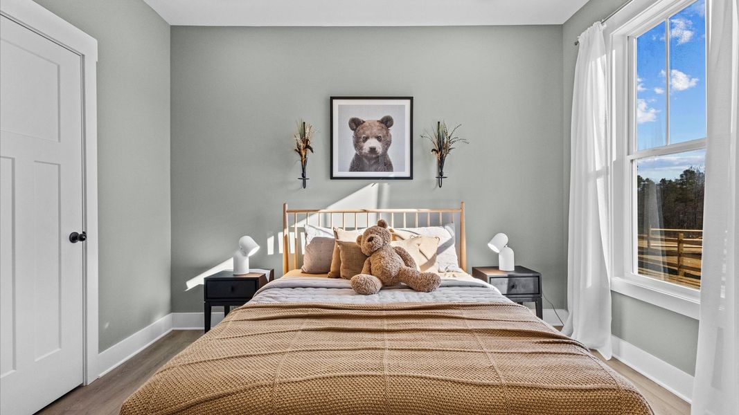 Representative furnished interior of a home built from the Wakefield - Finished Basement by DRB Homes in Pinebrook, Woodruff (Image 30).