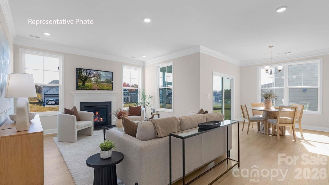 Furnished interior view inside a new home in Sylvan Creek, Denver (Image 14).