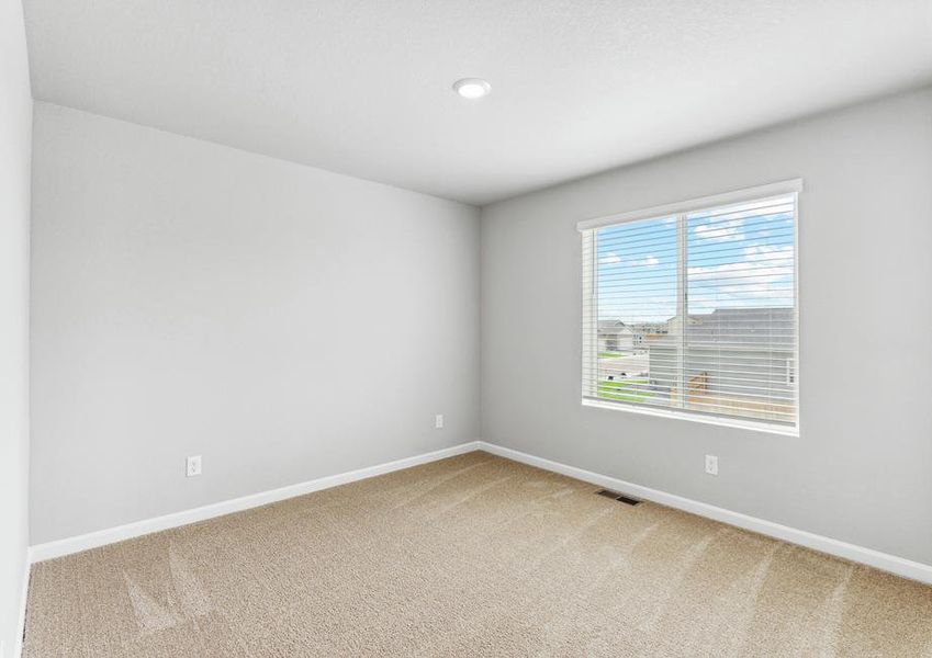 The fourth bedroom is a great space for a child's bedroom, or as a guest room.