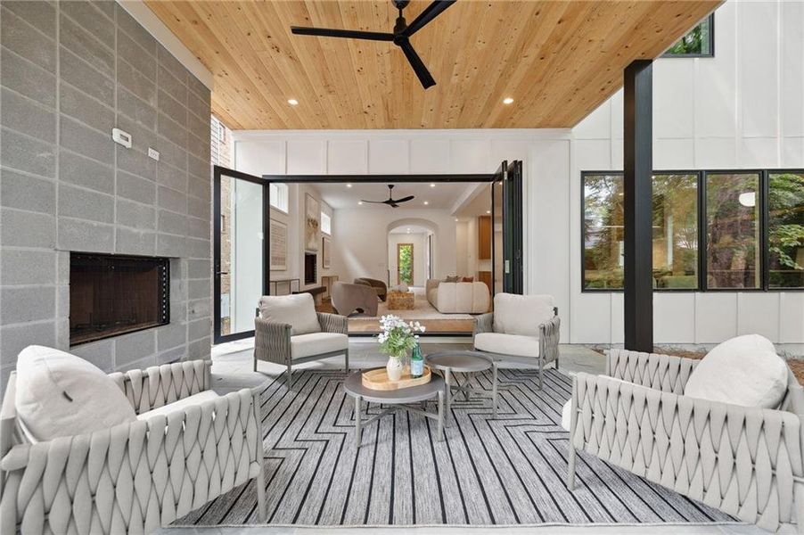 Exterior details and patio area of a home in , Brookhaven (Image 30). Exterior details and patio area of a home in , Brookhaven (Image 30).