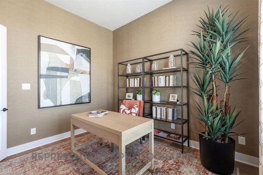 Furnished interior view inside a new home in Ridge Crossing, Waxahachie (Image 24).