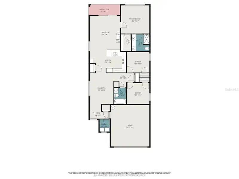 2D floor plan layout of this home in , Wesley Chapel, FL (Image 4).